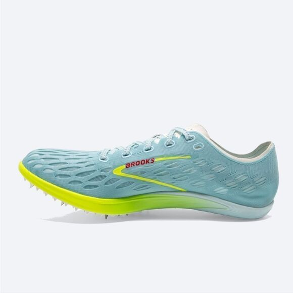 New Brooks Running ELMN8 7 Blue Glow cleat track running shoes unisex women's 11 - Picture 6 of 12